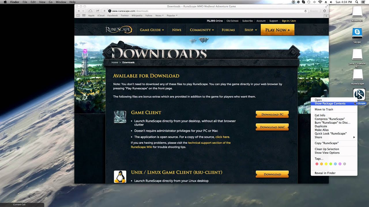 Download Old Runescape Client For Mac